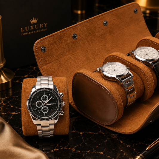 3 Slots Travel Watch Case
